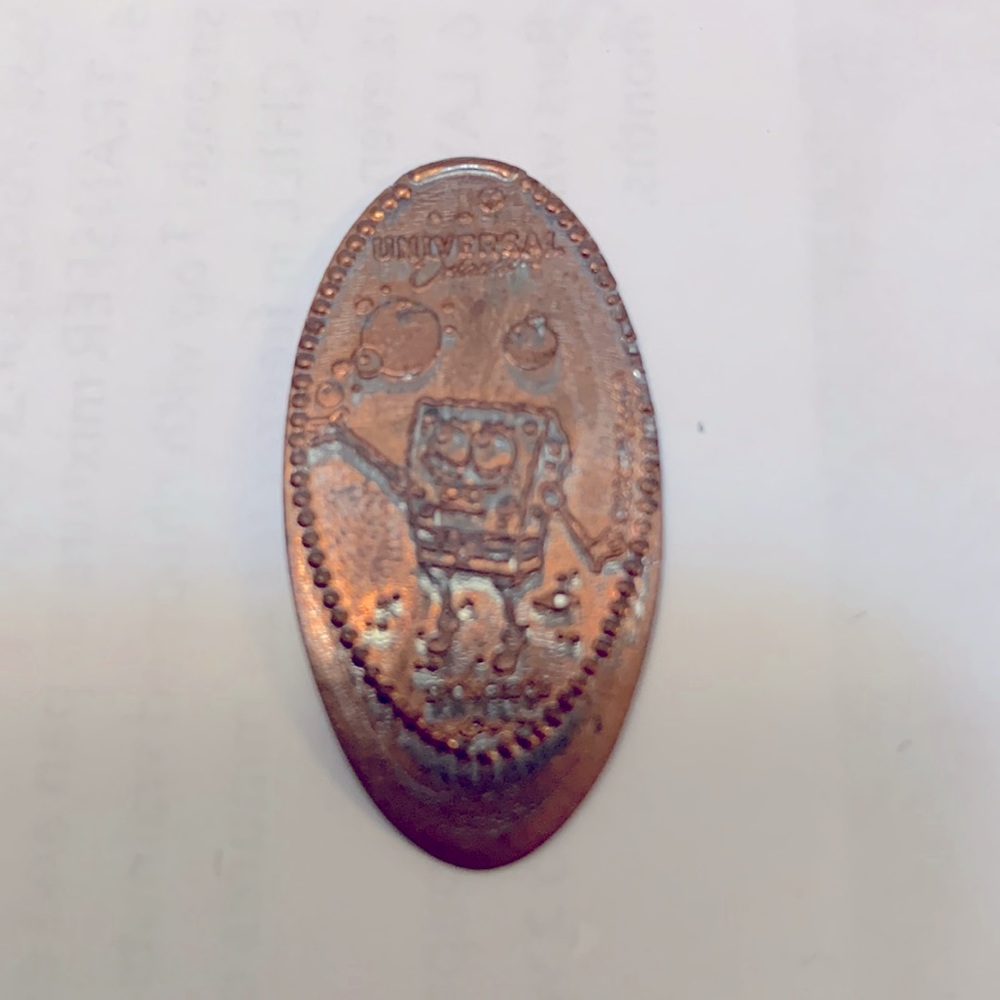 Elongated coin/ Squished Penny -- Spongebob Universal Studios Orlando, Florida